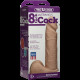 Фаллоимитатор Doc Johnson Vac-U-Lock - 8 Inch ULTRASKYN Cock White, диаметр 5,1см