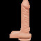 Фалоімітатор Doc Johnson The D - Super D - 8 Inch With Balls - ULTRASKYN, діаметр 5,1 см