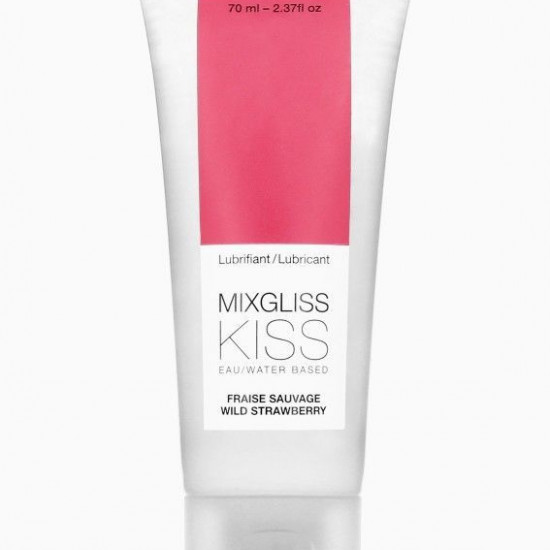 Лубрикант на водной основе MixGliss KISS Wild Strawberry  (70 мл) Дикая Клубничка