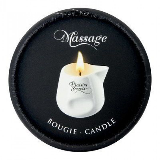 Массажная свеча Plaisirs Secrets Vanilla (80 мл) подарочная упаковка, керамический сосуд