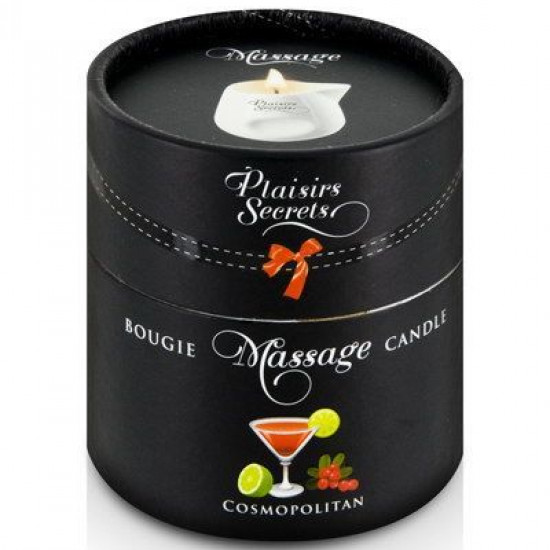 Массажная свеча Plaisirs Secrets Cosmopolitan (80 мл) подарочная упаковка, керамический сосуд