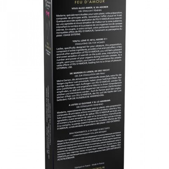 Стимулирующий гель для клитора Plaisirs Secrets Feu Damour (30 мл) разогревающий