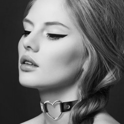 Чокер з сердечком Bijoux Pour Toi - HEART, екошкіра