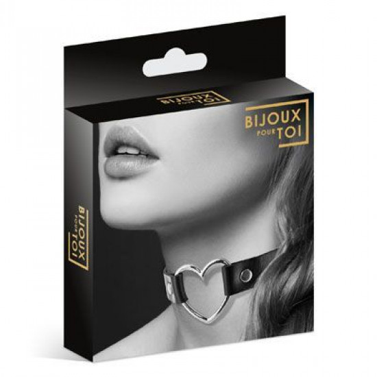 Чокер с сердечком Bijoux Pour Toi - HEART, экокожа