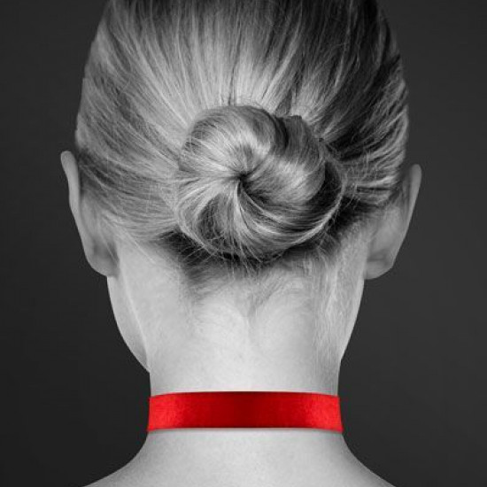 Чокер с замочком-сердечком Bijoux Pour Toi - HEART LOCK Red, экокожа