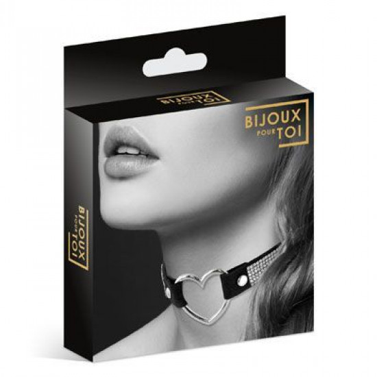 Чокер со стразами Bijoux Pour Toi - HEART DIAMOND