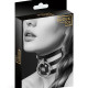 Чокер тройной с кольцом для поводка Bijoux Pour Toi - FETISH, экокожа