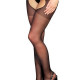 Колготки-чулки с поясом Anne De Ales LOLA T2 Black, с доступом и открытой попой