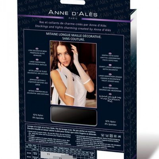 Митенки сетка Anne De Ales White