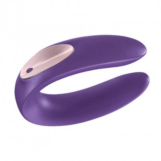 Вибратор для пар Satisfyer Double Plus Remote с пультом ДУ и двумя моторчиками