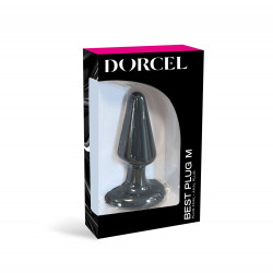 Анальна пробка Dorcel Best Plug M м'який soft-touch силікон, макс. діаметр 4,1см