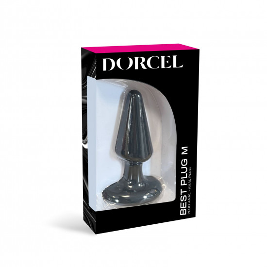 Анальная пробка Dorcel Best Plug M мягкий soft-touch силикон, макс. диаметр 4,1см
