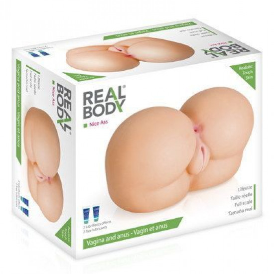 Мастурбатор-попка Real Body — Nice Ass, два входа: вагина и попка