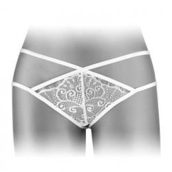 Трусики-стрінги Fashion Secret MYLENE White з подвійною лінією стегна