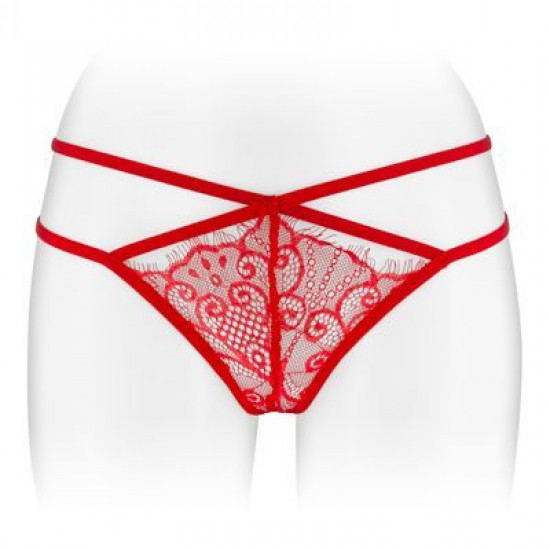 Трусики-стринги Fashion Secret MYLENE Red с двойной линией бедра