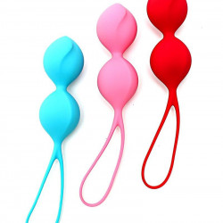 Вагінальні кульки Satisfyer V Balls (3 пари), діаметр 3,4 см, маса 79-114-150г, монолітні