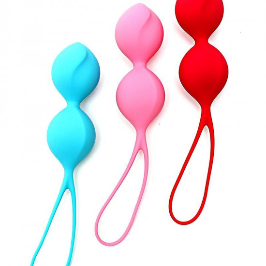 Вагинальные шарики Satisfyer V Balls (3 пары), диаметр 3,4см, масса 79-114-150г, монолитные