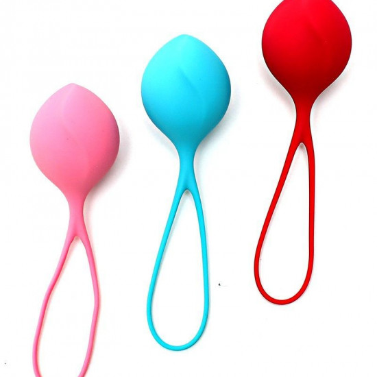 Вагинальные шарики Satisfyer Strengthening Balls (3шт), диаметр 3,8см, масса 62-82-98г, монолитные