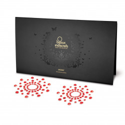 Пестіс з кристалів Bijoux Indiscrets - Mimi Red, прикраса на груди