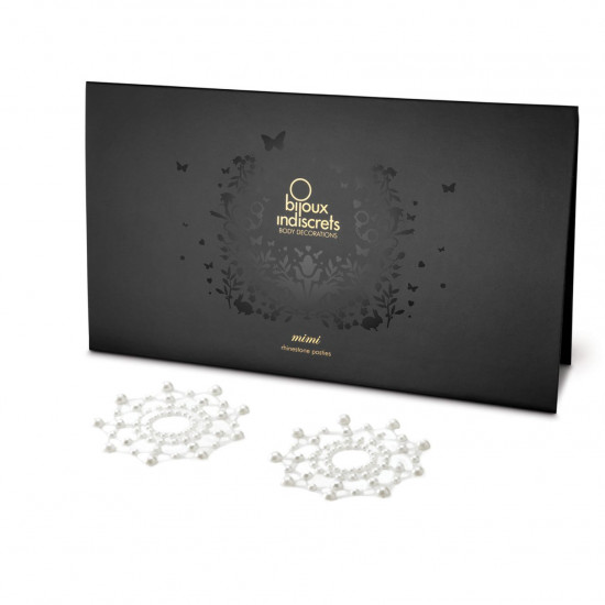 Пэстис из кристаллов Bijoux Indiscrets - Mimi Pearl, украшение на грудь