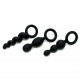 Набор анальных игрушек Satisfyer Plugs black (set of 3) - Booty Call, макс. диаметр 3 см