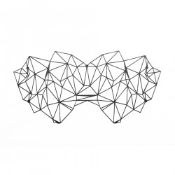 Маска на обличчя Bijoux Indiscrets - Kristine Mask, вінілова, клейове кріплення, без зав'язок