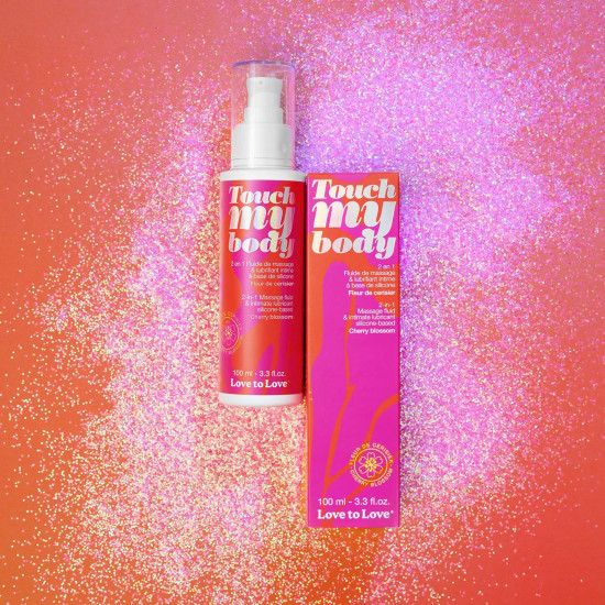 Массажный гель и смазка 2в1 Love To Love TOUCH MY BODY Cherry Blossom (100 мл) увлажняющий