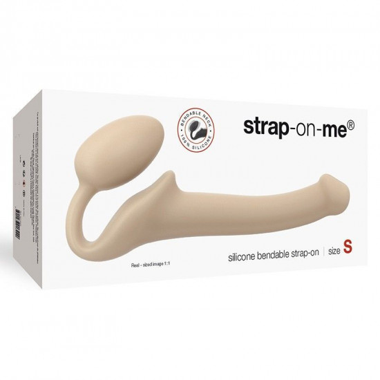 Безремневой страпон Strap-On-Me Flesh S, полностью регулируемый, диаметр 2,7см