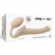 Безремневой страпон Strap-On-Me Flesh S, полностью регулируемый, диаметр 2,7см