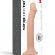 Насадка для страпона Strap-On-Me Dual Density Dildo Flesh M, диаметр 3,3см, двухслойная, гибкая