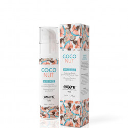 Масажна олія EXSENS Coconut 50 мл розігріває, без цукру, без парабенів, їстівне