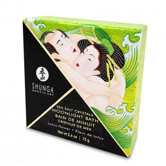 Соль для ванны Shunga Moonlight Bath – Lotus Flower (75 г), соль Мертвого моря, аромамасла