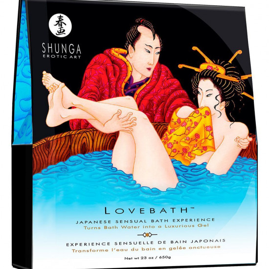 Гель для ванны Shunga LOVEBATH – Ocean temptations 575 г, делает воду ароматным желе со SPA-эффектом