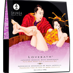 Гель для ванни Shunga LOVEBATH – Sensual Lotus 575 г, робить воду ароматним желе зі SPA-ефектом