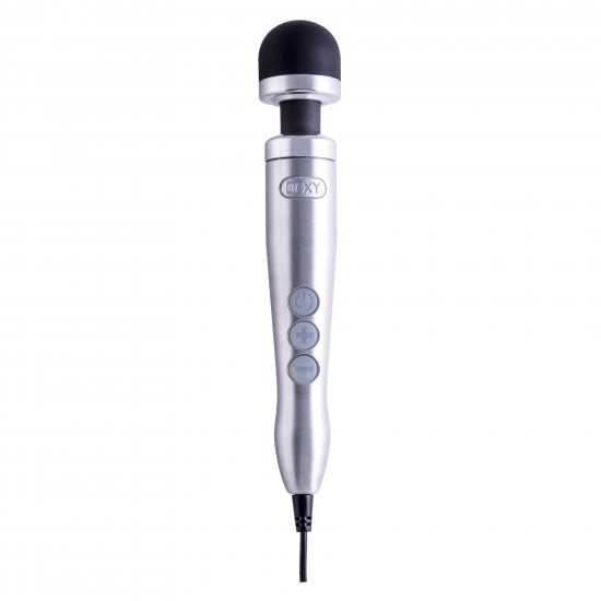 Вибромассажер DOXY Die Cast 3 Silver (Satin), очень мощный, питание 220В, металлический корпус