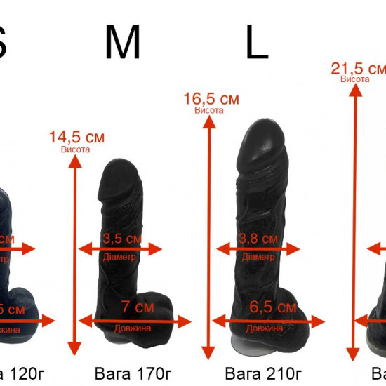 Крафтовое мыло-член с присоской Чистий Кайф Black size M, натуральное