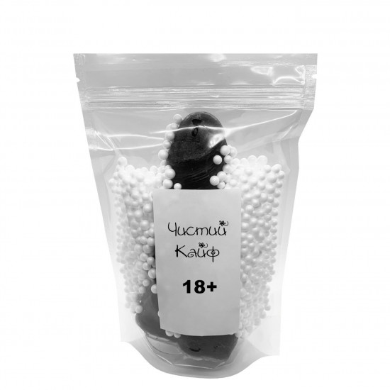 Крафтовое мыло-член с присоской Чистий Кайф Black size M, натуральное