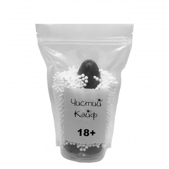 Крафтовое мыло-член с присоской Чистий Кайф Black size L, натуральное