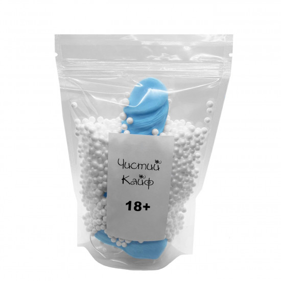 Крафтовое мыло-член с присоской Чистий Кайф Blue size M, натуральное