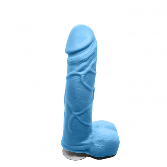 Крафтовое мыло-член с присоской Чистий Кайф Blue size M, натуральное