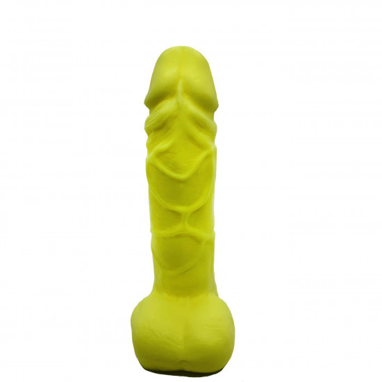 Крафтовое мыло-член с присоской Чистий Кайф Yellow size M, натуральное