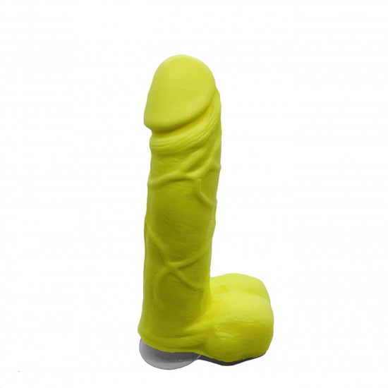 Крафтовое мыло-член с присоской Чистий Кайф Yellow size M, натуральное