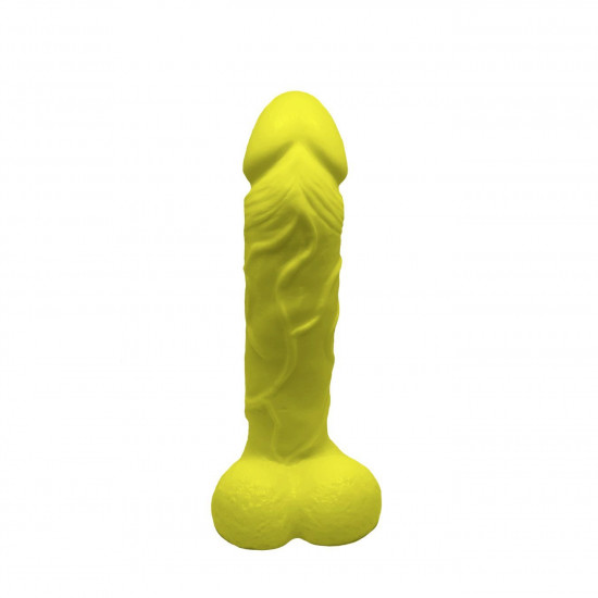 Крафтовое мыло-член с присоской Чистий Кайф Yellow size L, натуральное