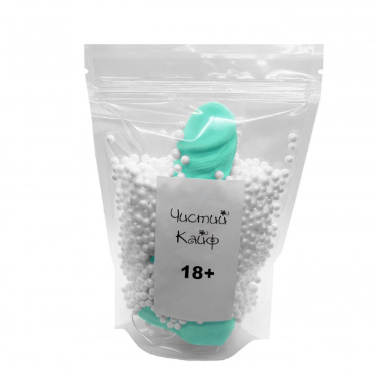 Крафтовое мыло-член с присоской Чистий Кайф Turquoise size M, натуральное