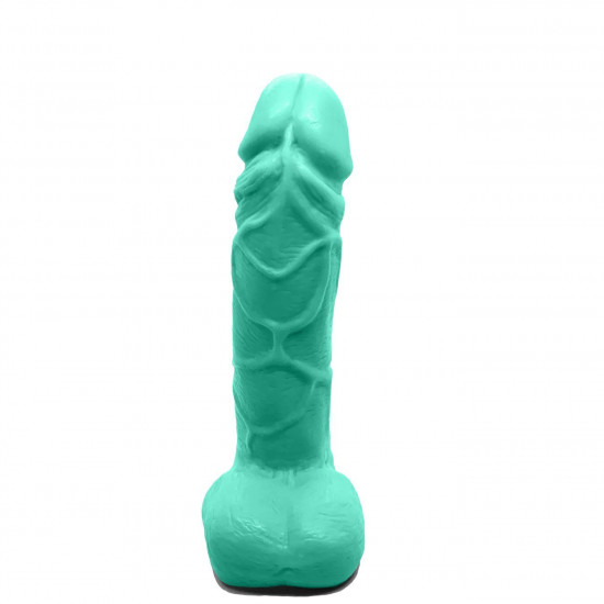 Крафтовое мыло-член с присоской Чистий Кайф Turquoise size M, натуральное