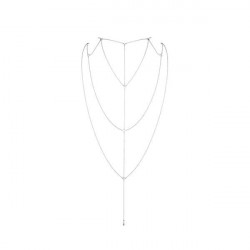 Ланцюжок для спини Bijoux Indiscrets Magnifique Back and Cleavage Chain - Silver, прикраса для тіла