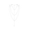 Ланцюжок для спини Bijoux Indiscrets Magnifique Back and Cleavage Chain - Silver, прикраса для тіла