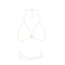 Ланцюжок портупея Bijoux Indiscrets Magnifique Bra Chain - Gold, прикраса на тіло