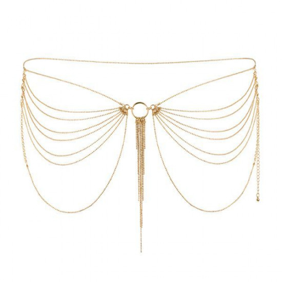 Цепочка на трусики или лиф Bijoux Indiscrets MAGNIFIQUE Waist Chain - Gold, украшение на тело