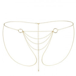 Ланцюжок-трусики Bijoux Indiscrets Magnifique Bikini Chain – Gold, прикраса для тіла